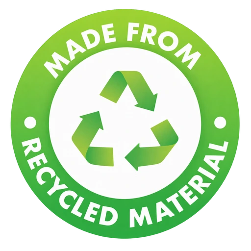 Logo: Made from recycled material