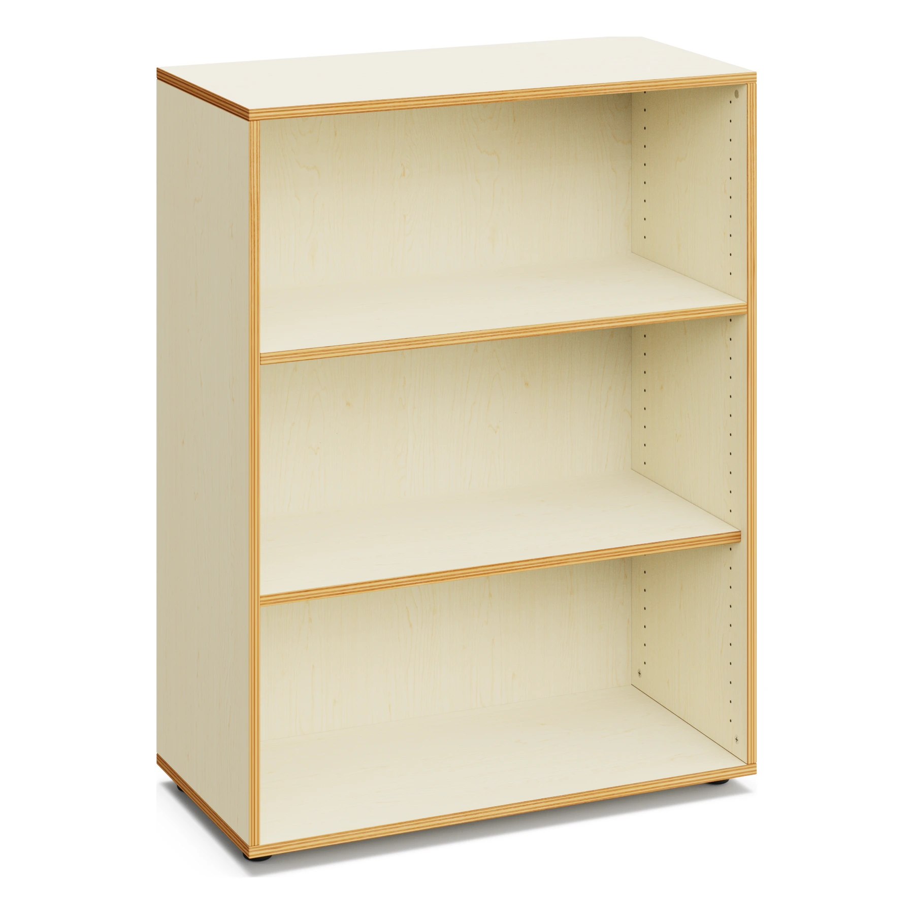 Offenes Schulregal IRENE – 120 cm hoch in Ahorn