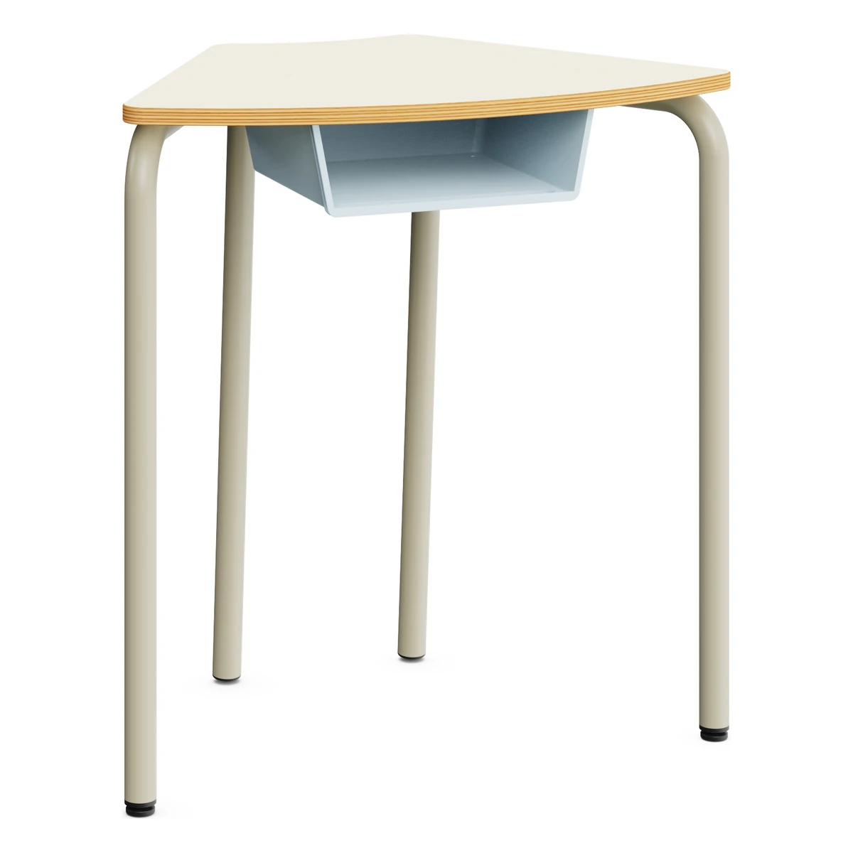 Schülertisch mit klappbarer Tischplatte – 72 × 50 cm mit optionalem hellblauem Ablagefach