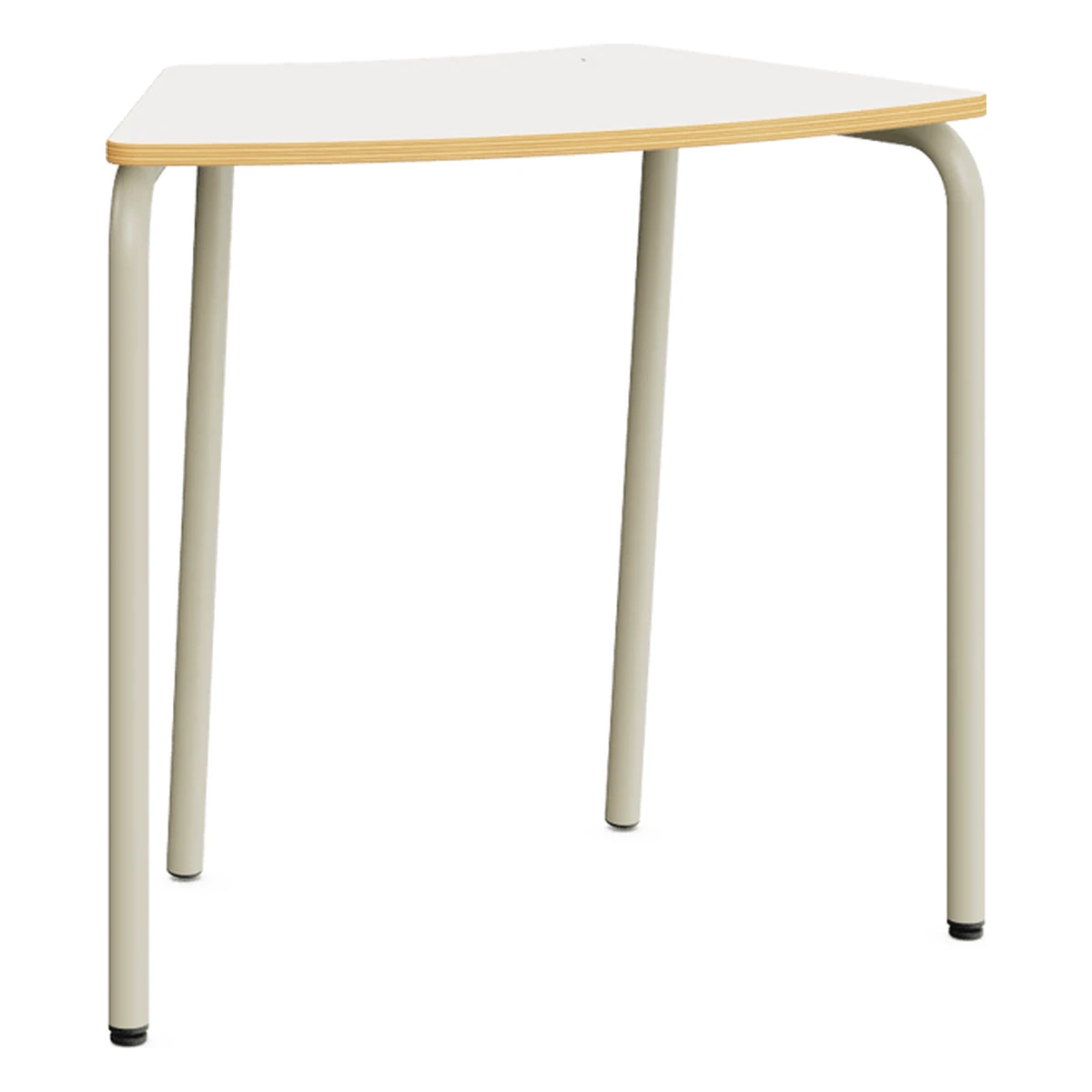 Schülertisch mit klappbarer Tischplatte – 83 × 50 cm im Dekor Weiß mit warmgrauem Gestell