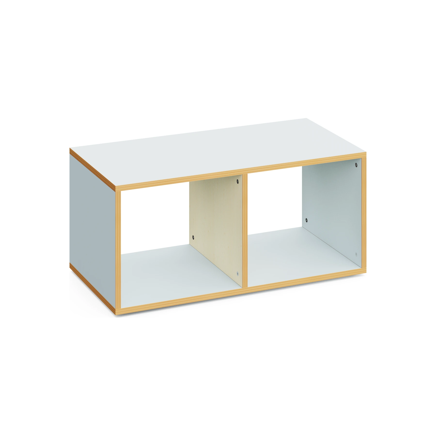 Sitzbank BUNKY mit 2 Staufächern in Hellblau